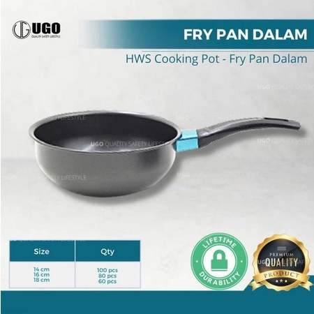 UGO FryPan Dalam FPD14 / penggorengan anti lengket / pan anti karat / alat masak / perlengkapan dapu