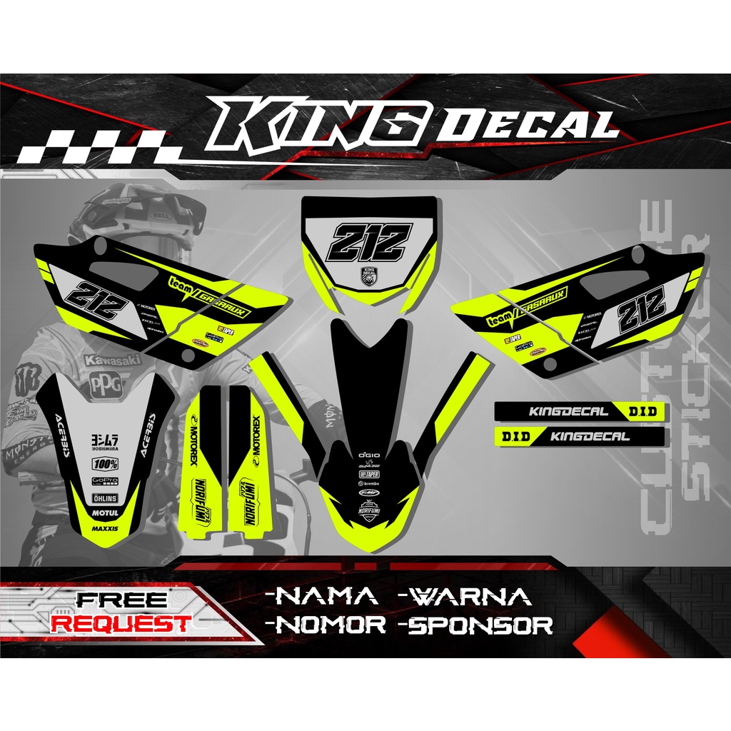DECAL YZ 85 NEW BEBEK STIKER YZ STIKER GTX DECAL RBT STIKER RBT