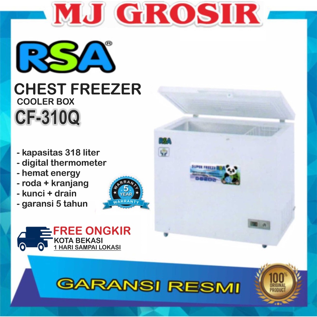 RSA CF 310 Q CHEST FREEZER BOX 318 L LEMARI PEMBEKU 318 LITER BY GEA