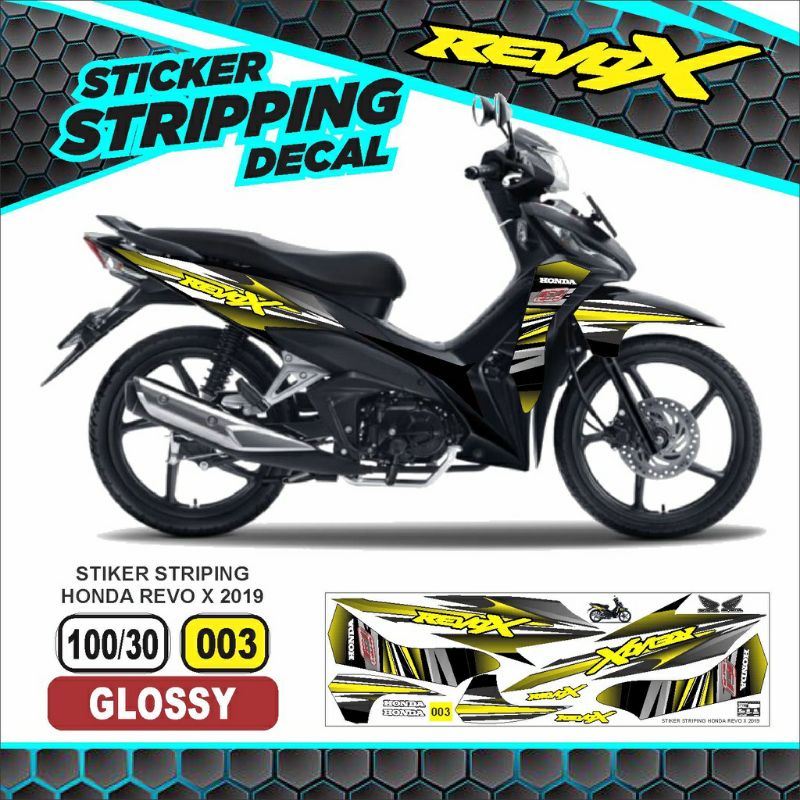 (Bisa COD) Stickers variasi Revo x fi cw / Striping revo-x stiker variasi honda revo new sticker rev