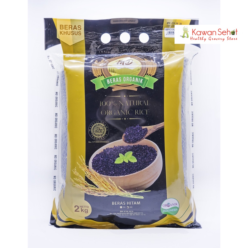 

MD Organic Black Rice Pecah Kulit 2Kg | Beras Hitam Organik