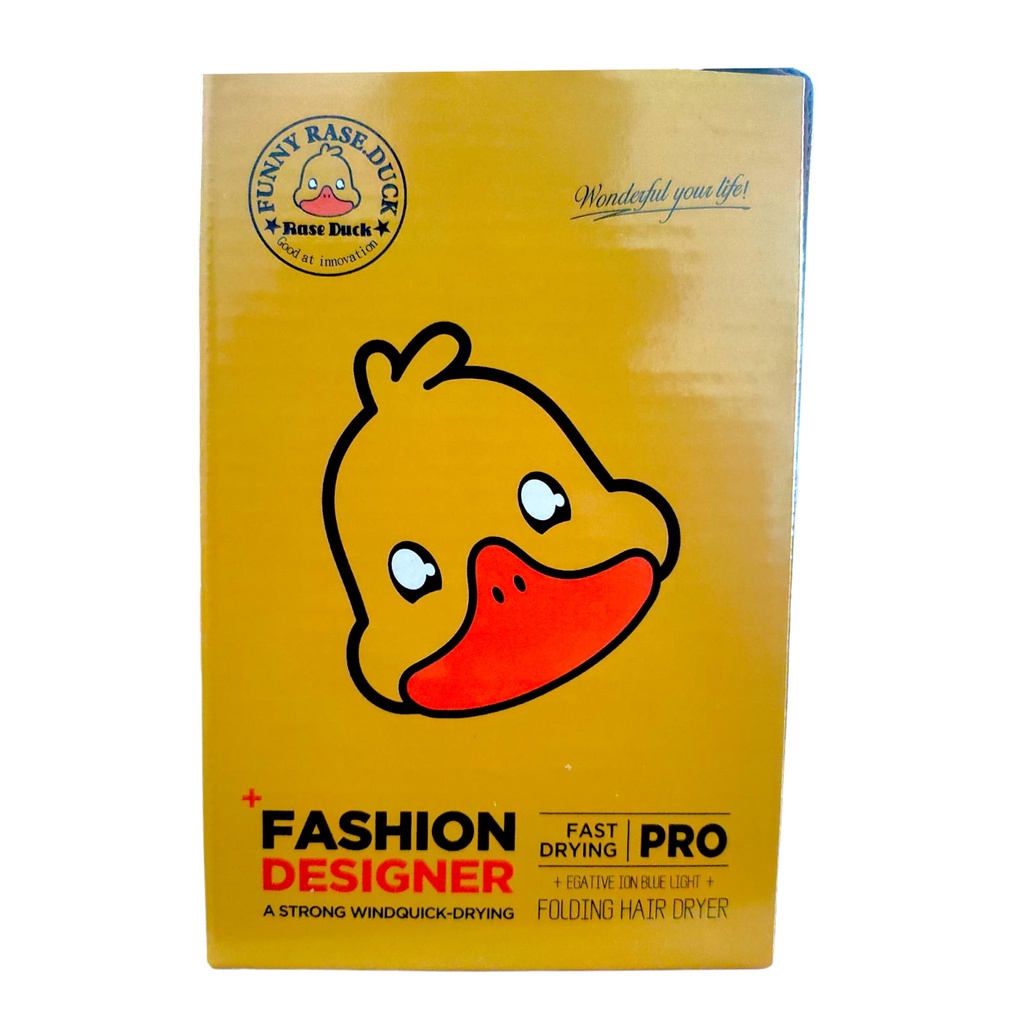 ALAT PENGERING RAMBUT ICONIC CARE FOLDING HAIR DRYER JY718 FUNNY RASE DUCK