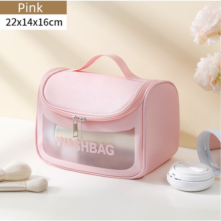 Simple Pouch Transparant make up pouch lucu pouch Traveling / Travel Cosmetic Multi Pouch