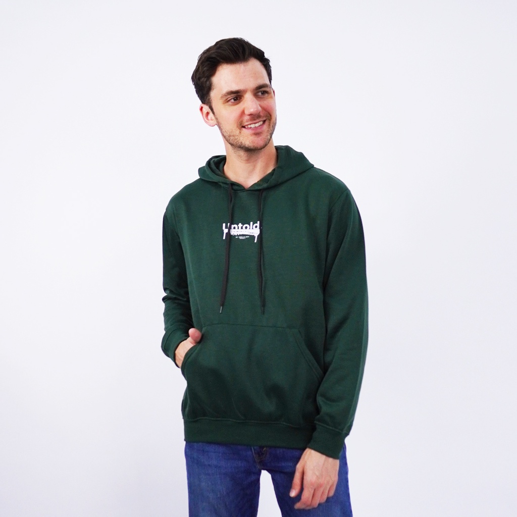 DEN N DEV - Hoodie Pria Dewasa Berbahan Fleece - Jumper Laki-laki Motif UNTOLD