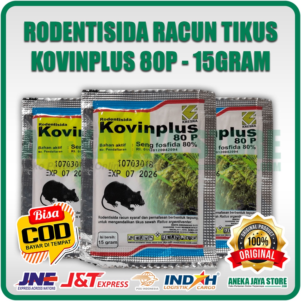 Racun Tikus Kovinplus 80P - 15gram