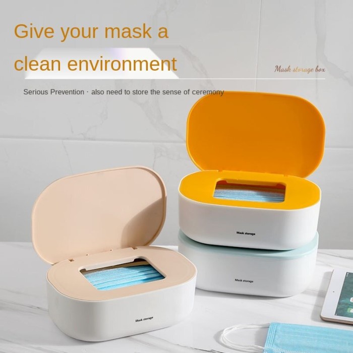 Terlaris Mask Storage / Kotak Masker Duduk Dan Gantung Dinding