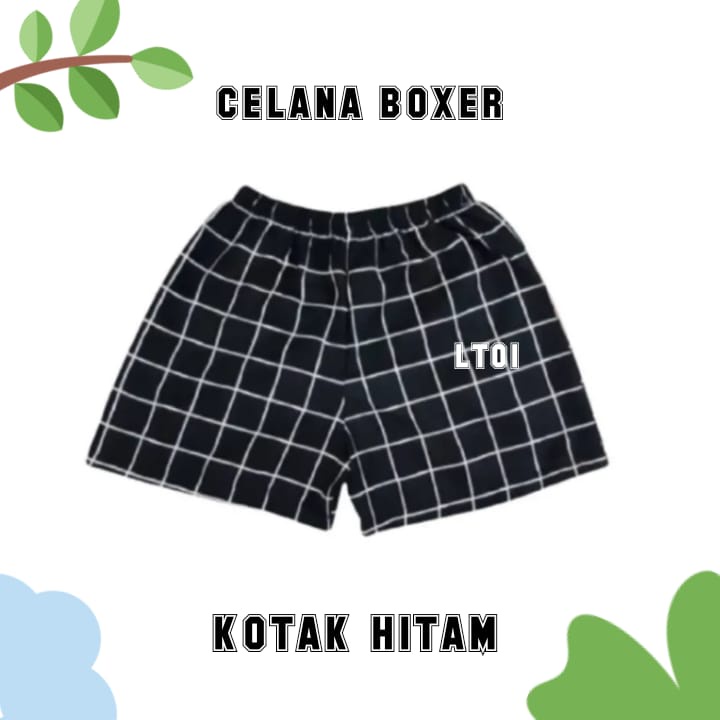 celana pendek boxer santai dewasa pria wanita/celana kolor pendek muat bb sampai 75kg