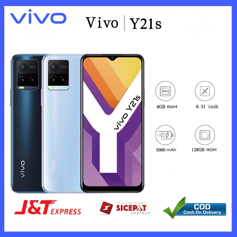 HP Vivo Y21s ori original hp new hp baru smartphone ram 6/128GB