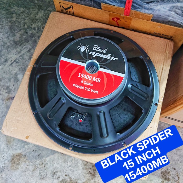 +++++] Speaker Black Spider 15 Inch 15400MB BS 15 15400 MB Black Spider ORI