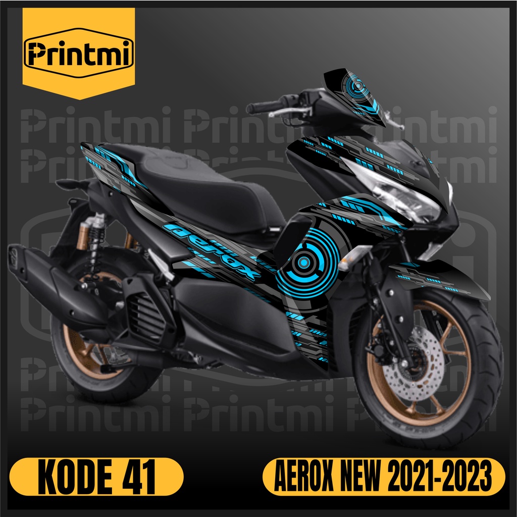Printmi Decal Motor Aerox New 2021 2022 2023 2024 Full Body Stiker Connected VVA 155 Sticker Yamaha 