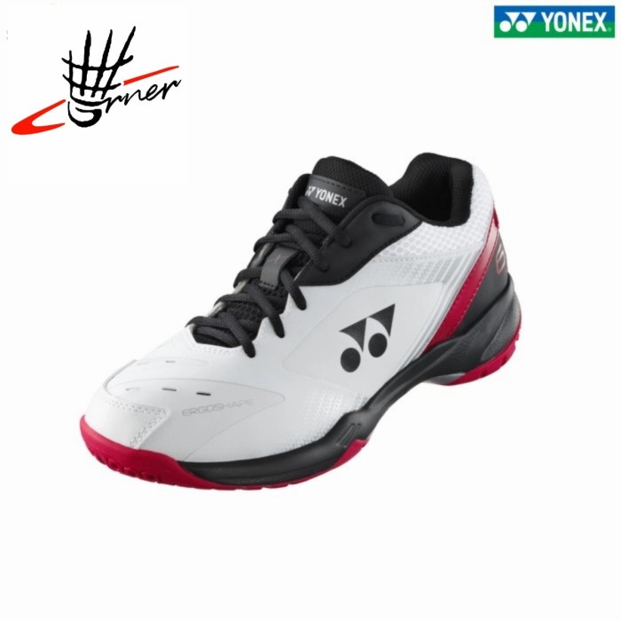 {MentariStore} Sepatu Badminton Yonex Power Cushion SHB 65X3 65 X3 X 3 Original - White Red Berkuali