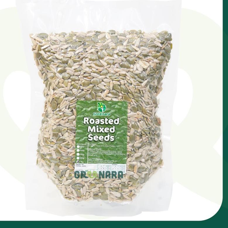 

✽ Roasted Mixed Seeds 1kg (Sunflower Seed & Pumpkin Seed) / Kuaci dan Labu Panggang 1kg ☀