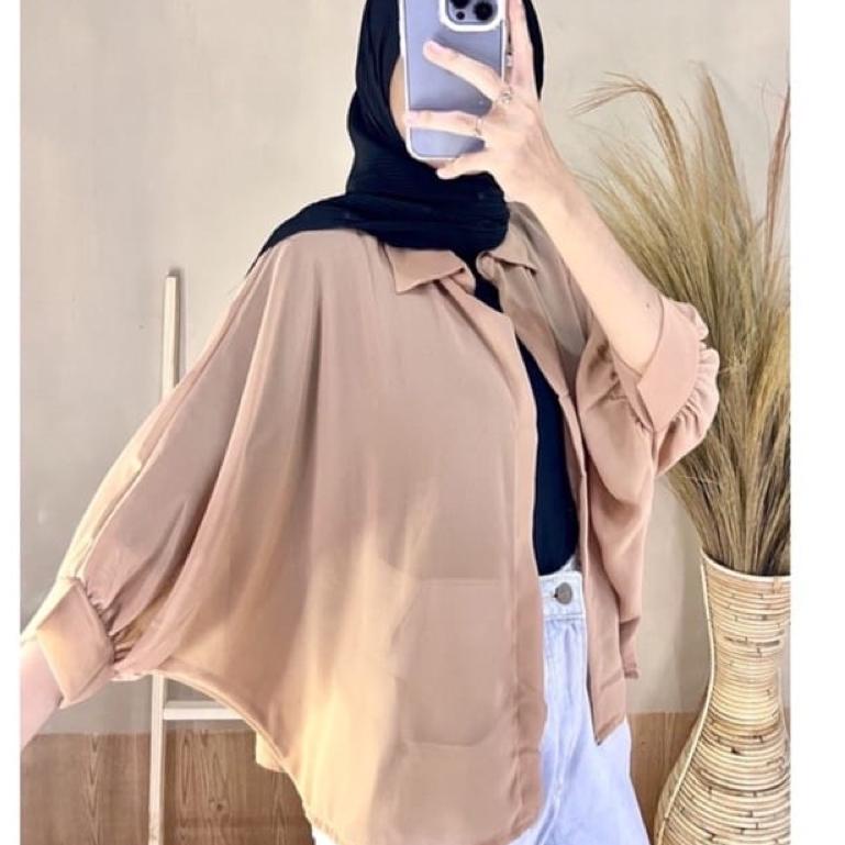 CARDIGAN ZOLLA BATWING OUTER ATASAN WANITA CERUTI ZOLA KOREAN STYLE MUSLIM FASHION YOLA FELICE {SVC.