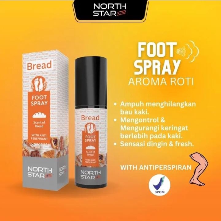 North star Footspray Parfum - Bundling Northstar - Footspray Parfum Pengharum Sepatu dan Tas - Penghilang Bakteri dan Penyebab Bau Tidak sedap