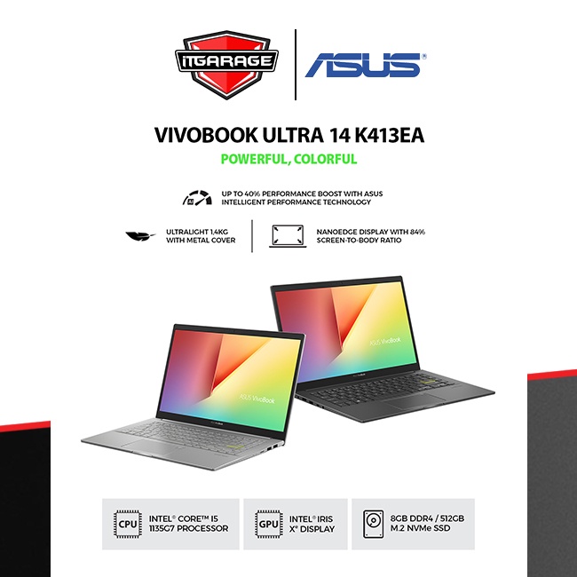 Asus Vivobook Ultra K413EA-AM551IPS|i5-1135G7/8G/512G/IrisXe