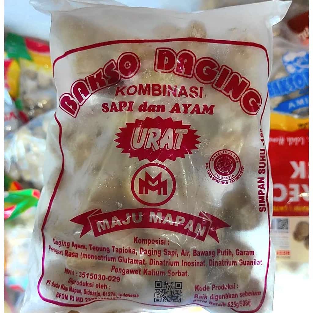 

Bakso Urat Maju Mapan Kombinasi Daging Sapi Dan Ayam 625 gr isi 50 butir Frozen Food Murah | Makanan Beku | Olahan Daging Siap Goreng | Rebus - FROZEN FOOD - Makanan Istant Siap Cepat Saji