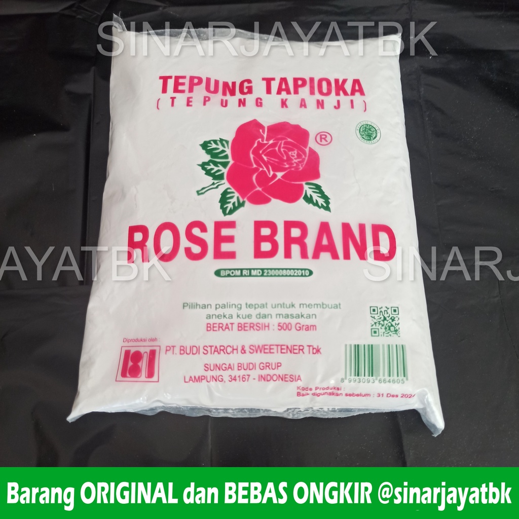 

Tepung Tapioka 500gr ROSEBRAND Kanji Putih Masakan dan Jajan Pasar