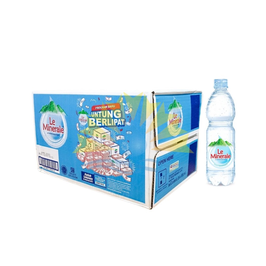 

LE MINERALE Air Mineral 600 ml (24 Botol)