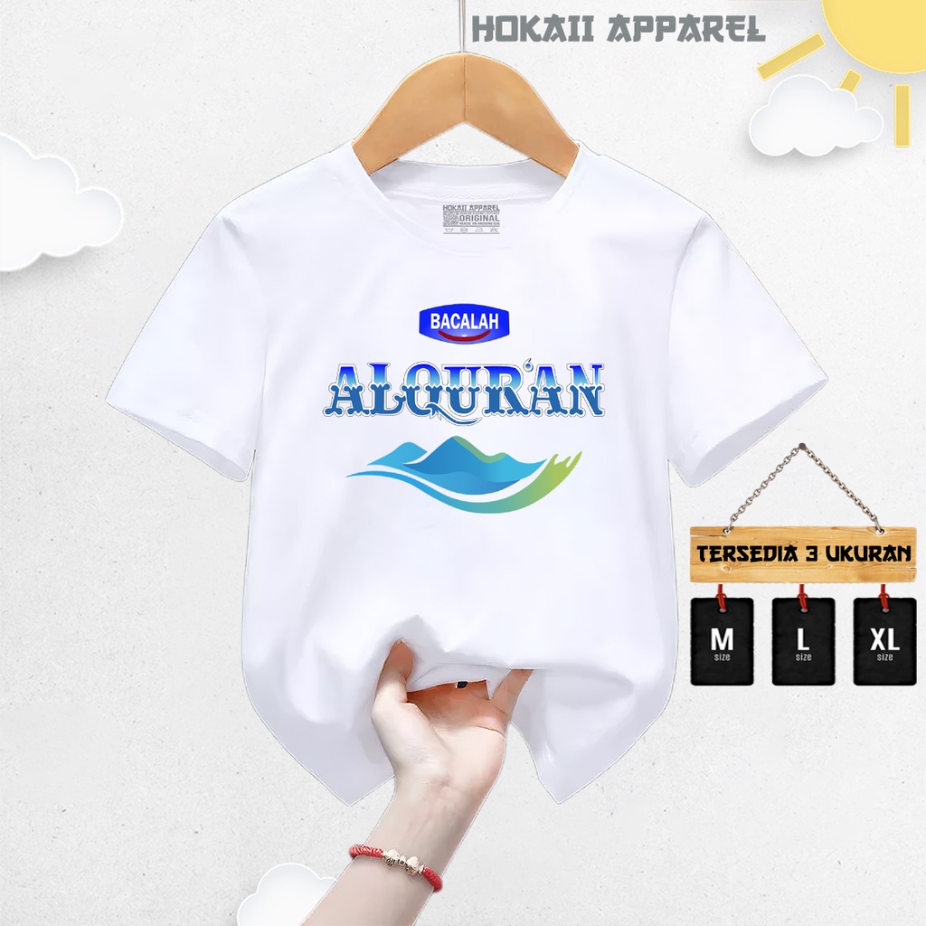 Kaos Anak Laki laki dan anak perempuan Logo Plesetan Minuman air mineral  | Baju Pakaian Kaos Anak U