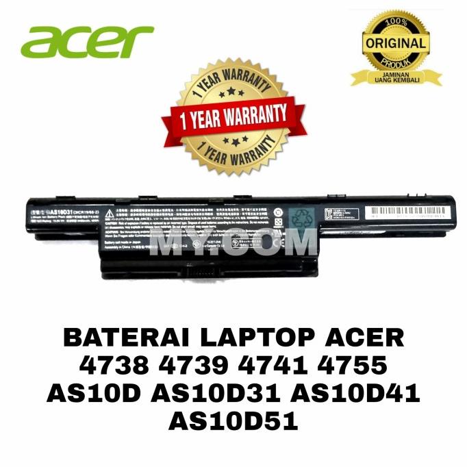 Baterai Battery Batre Batrai Laptop Acer Aspire 4752 4752Z 4752G 4750Z