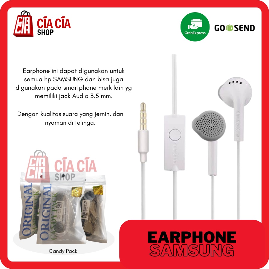 Headset Handsfree Earphone Samsung Original Non Pack Earphone Samsung J1 Ace J7 Prime J8 J2 Core A10 A20 A30 A50 A51 A70 A71 M20 M30 M50 M21 M31 M51