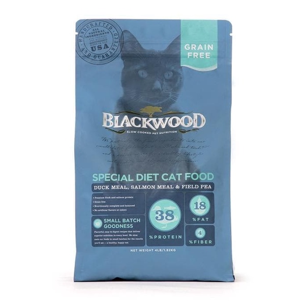 Blackwood Adult Cat GRAINFREE DUCK &amp; Salmon 4 LB