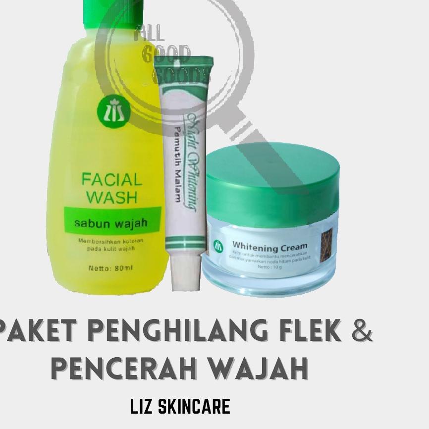 12.12 Brand [P3] LIZ SKIN CARE - Paket Penghilang Flek Hitam & Pencerah Wajah by Dr Liz / Lis Skinca