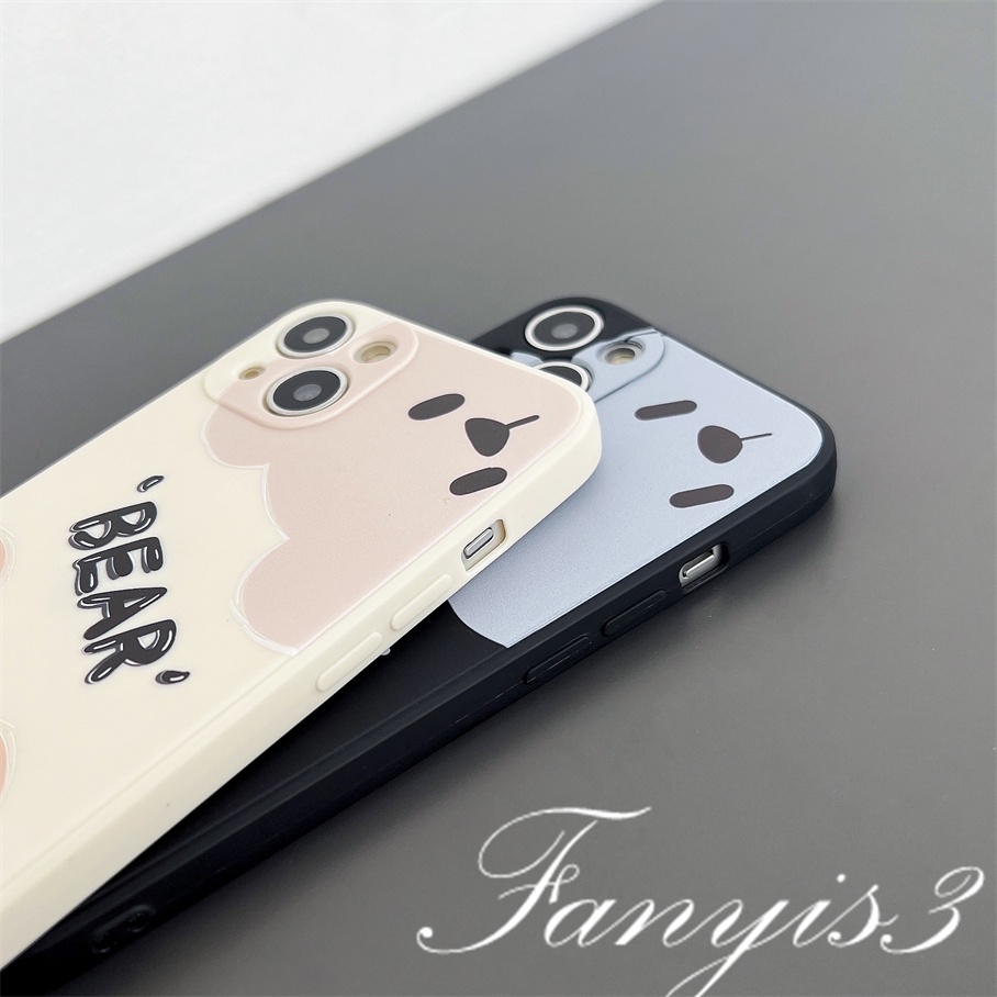 OPPO A78 A17 A77 A77s A57 A76 A96 A16 A16S A15 A15S A74 A5s A3s A54 A31 A5 A9 A53 A33 2020 A93 A94 A95 Reno 8T 6 5 6Z 5F 4F A12 F11 Soft Case TPU Motif Beruang Untuk