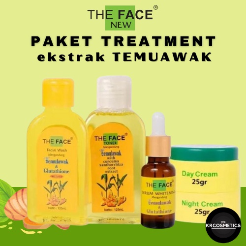 THE FACE brightening paket threatmen ekstak Temulawak 5 item