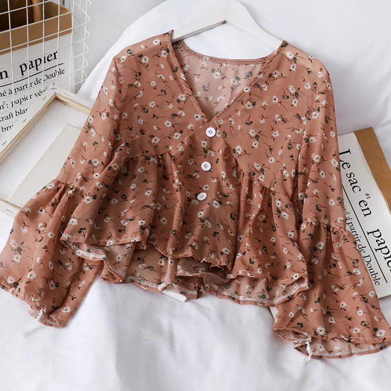 GFS BIRDELLA THREE BUTTON BLOUSE