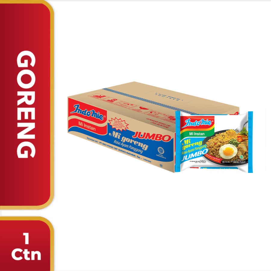 

Mie Instan Indomie Goreng Ayam Panggang Jumbo 128 Gram 1 Carton