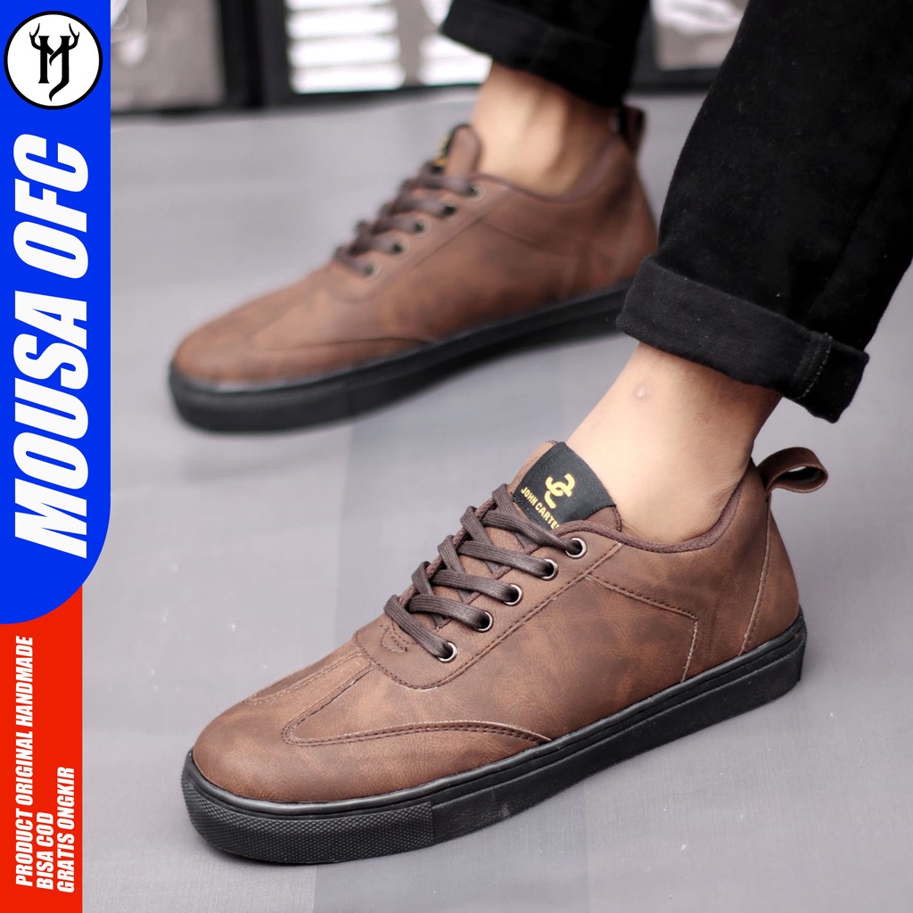 Sepatu Formal Pria Casual Sneakers Kulit Original JIM ABRA