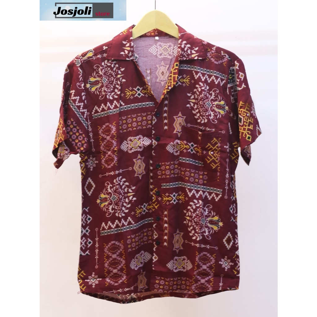 JOSJOLI_STORE/Kemeja Amaralio Batik dan Amaralio Koran/Atasan Pria Dewasa/L XL