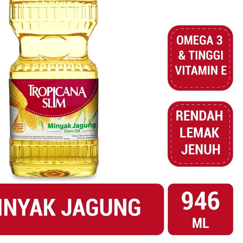 

☈ Tropicana Slim Minyak Jagung 946ml - 100% Pure Corn Oil ✷