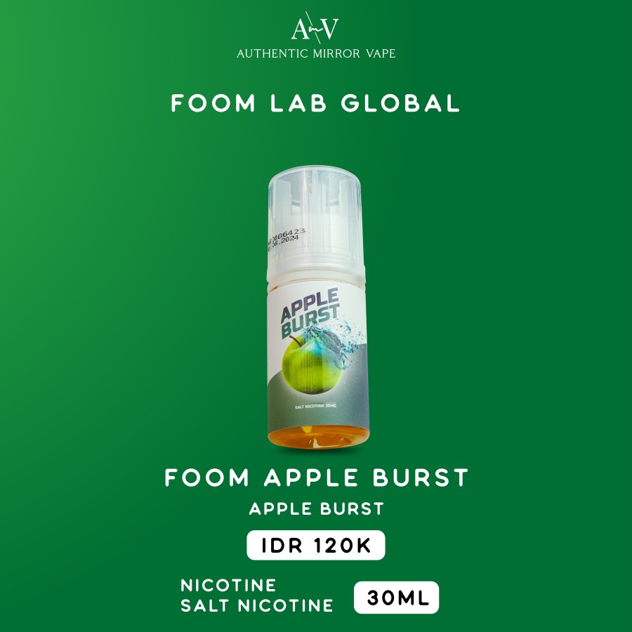 Jual Foom Apple Burst Salt Nic 30ML By Foom Lab X B Project LS Shopee Indonesia