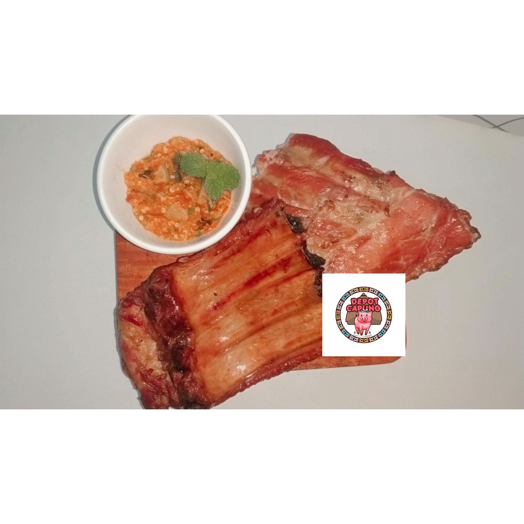 

Sei Iga Asap Pork Ribs Babi Iga Asap Babi Sei Ribs Babi Kupang NTT 500GR Frozen Food