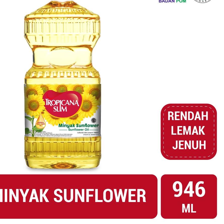 

Promo⚡️⚡️Tropicana Slim Minyak Sunflower 946ml - Minyak Baik 100% Pure Sunflower Oil