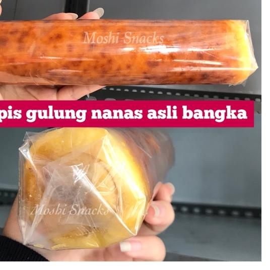 

★ Kue Bolu Gulung Nanas Asli Bangka 20x5 / Kue Lapis Gulung Nenas / Bolu Nanas Bangka / Kue Bangka / Bolu Nanas ☎