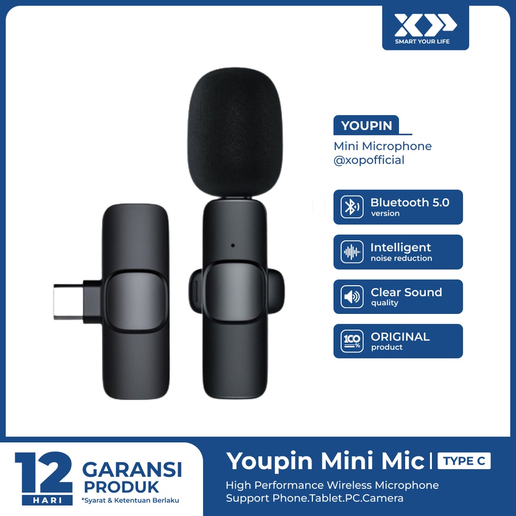 Youpin Mini Microphone Wireless Portable Audio Recording Original