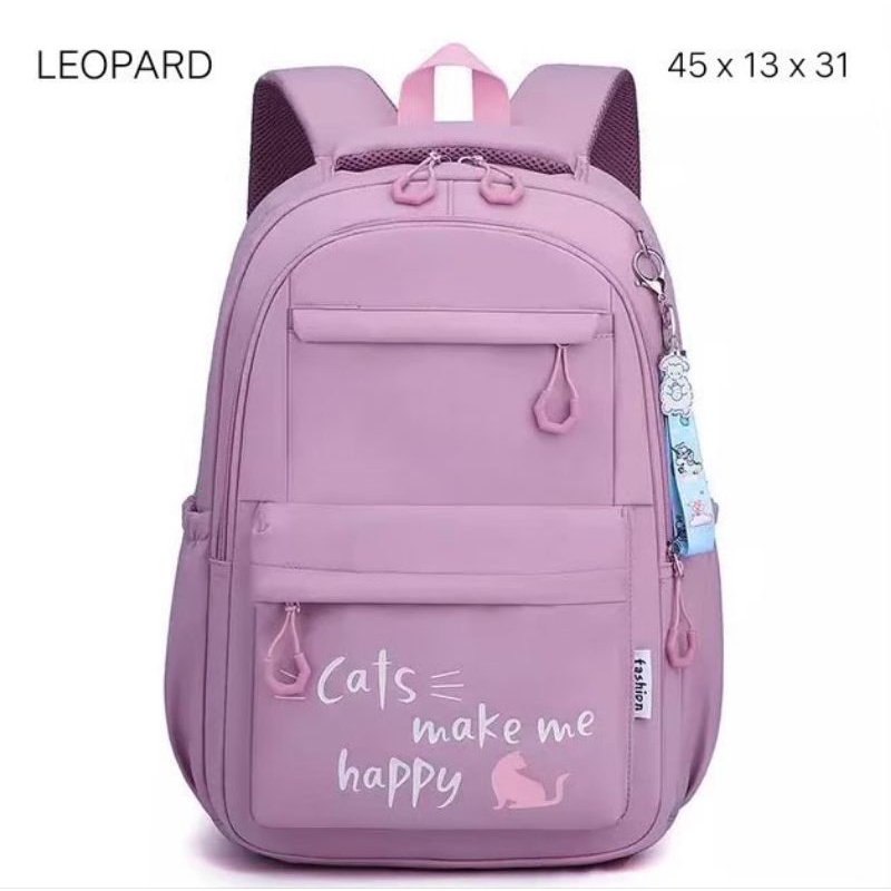 Tas Ransel Anak SEKOLAH SD SMP &quot;Cats Make Me Happy&quot;