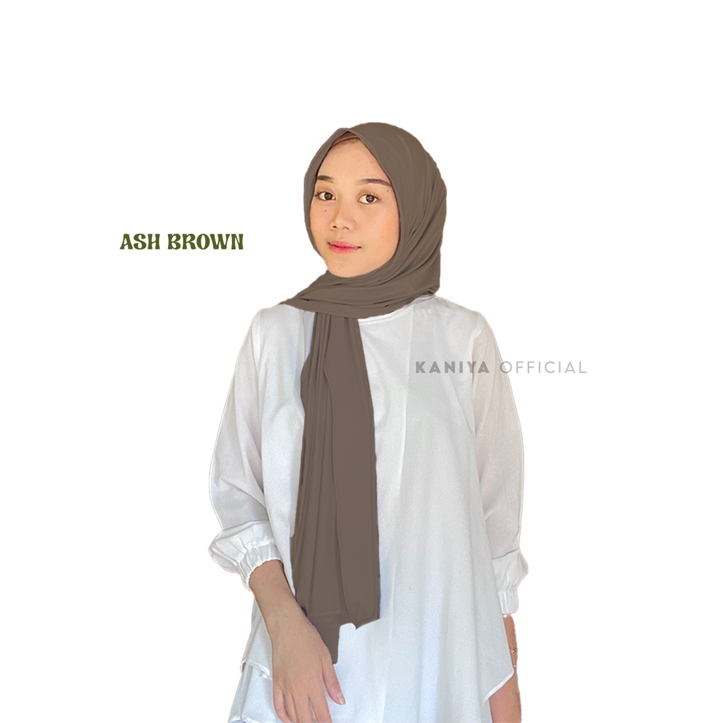 Kaniya Official - Pashmina Kaos Jersey / Pashmina Jersey-P Jersey Ash Brown