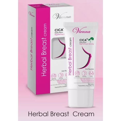 Vienna herbal breast cream - cica solution brigtening & glowing - krim payudara