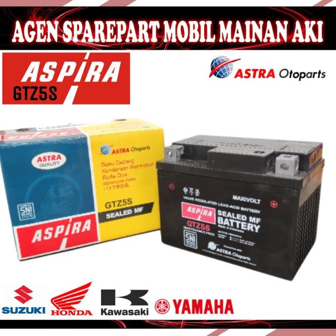 Accu Aki Motor Aspira Original Gtz5S Aki Beat Vario 110 Mio Scoopy Debezzz
