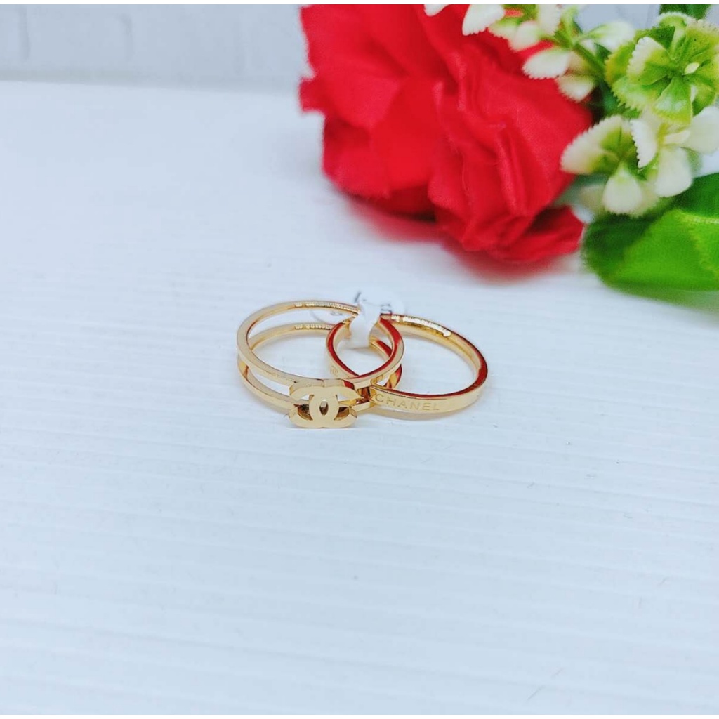 Cincin Titanium Anti Karat Perhiasan Fashion 1319/1320