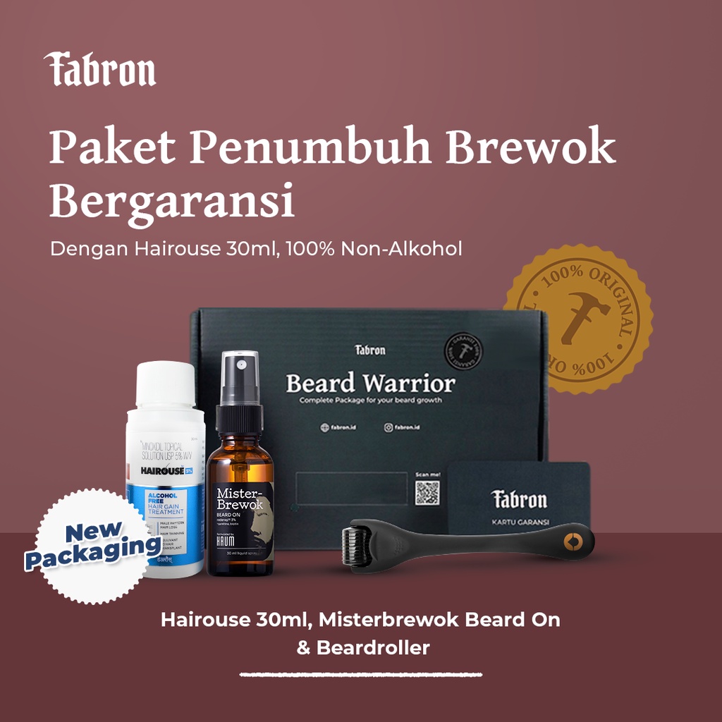 Paket Beard Warrior - Penumbuh Brewok Bergaransi