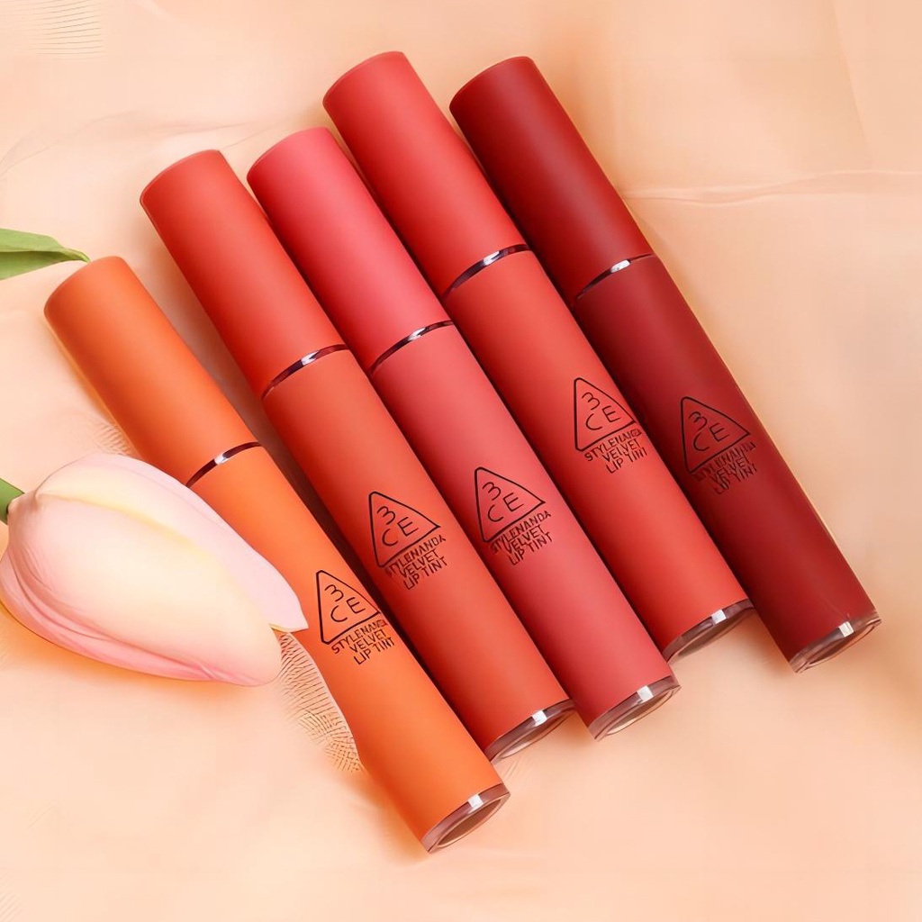 3CE Velvet Liquid Lipstick/ 3CE Stylenanad Soft Matte Lip Tint 4g/ Long-Lasting Lipstik/ MLBB Gradie