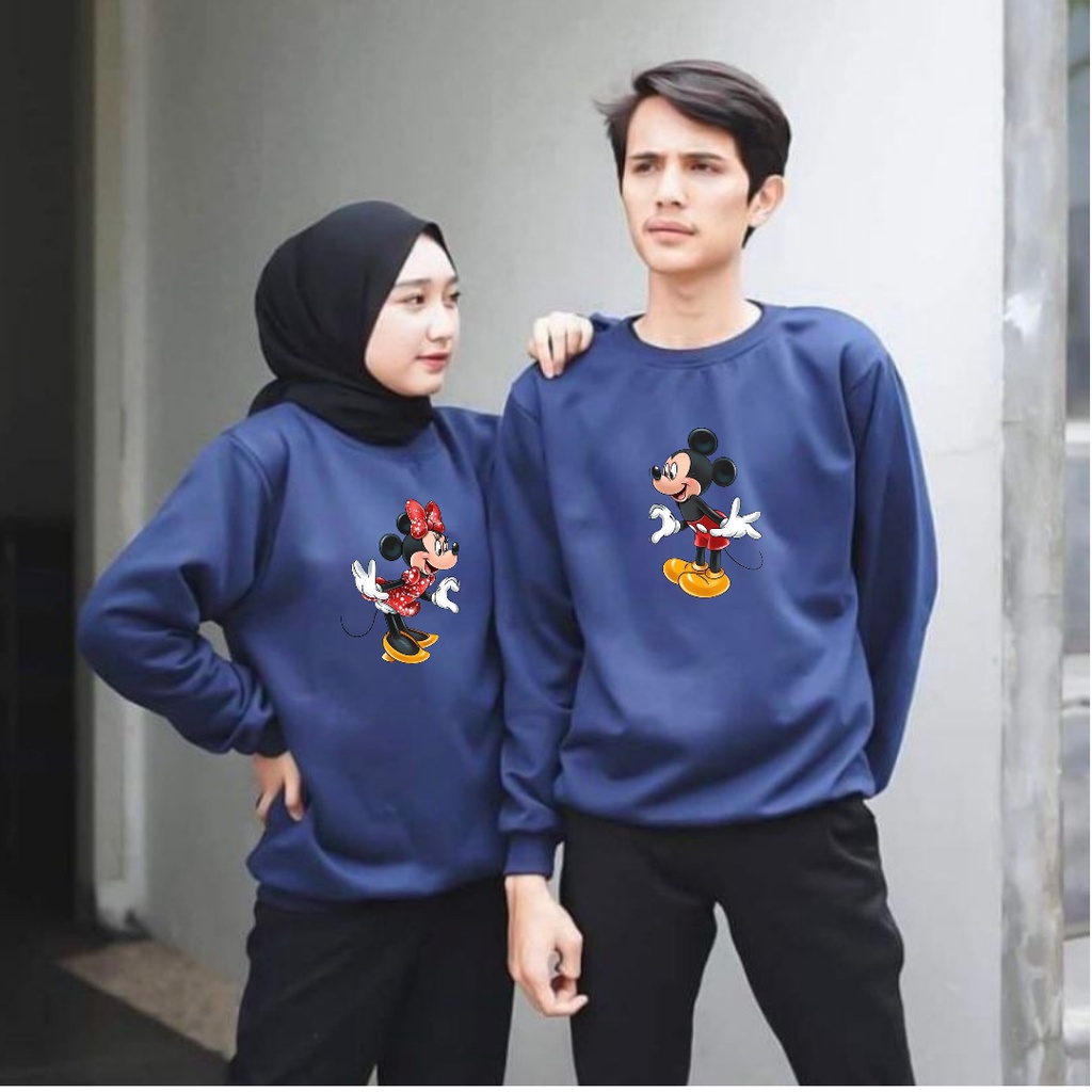baju lengan panjang COUPLE M&amp;M / kaos distro trendy keren dan kekinian