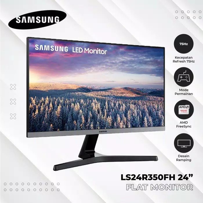 Samsung Monitor 24R350 IPS 75hz Freesync Full HD - LS24R350 FHEXXD S24R350