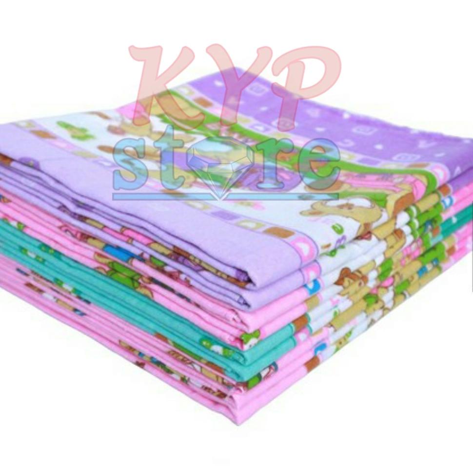 Original 1 LUSIN bedong murah / pernel bayi / kain bedong size besar - bahan flanel 90X110 halus lem