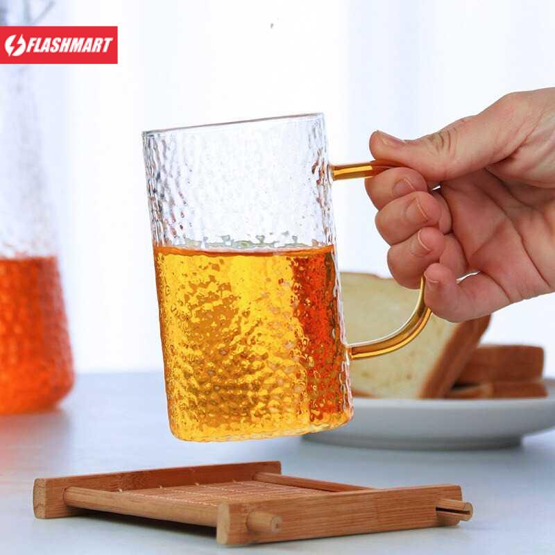 Flashmart Gelas Cangkir Minum Hammer Pattern 300ml - JJ916